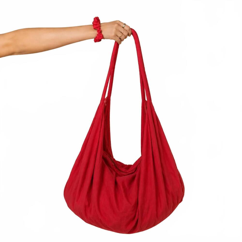 NEW ANTICA SARTORIA women's jaspe beach bag in red